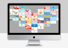 电脑端jquery+html桃心表白相册单页模板源码