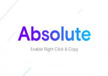 Absolute Enable Right Click Copy解除网站复制限制插件