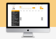 电脑端橙色html电子商城整站模板