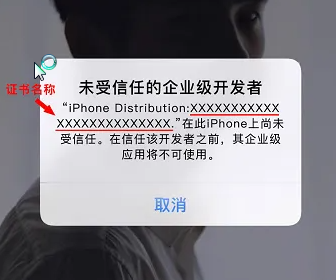 未受信任的企业级开发者解决方法