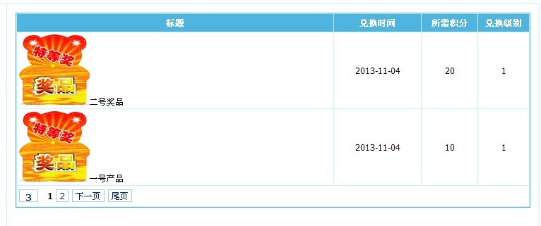 帝国CMS积分兑换奖品插件